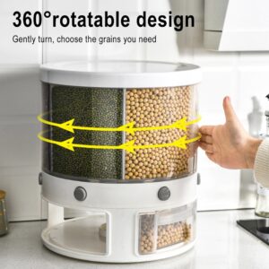 Kitchen Food Container Organizer 6-In-1 Rotatable - Image 4