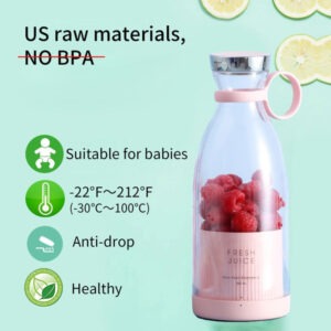 Portable Juicer Blender Powerful Rechargeable 380ml - Image 9