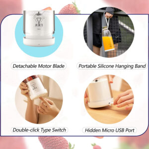 Portable Juicer Blender Powerful Rechargeable 380ml - Image 5