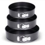 Round Non-Stick Cake Mold Baking Pan Set Large