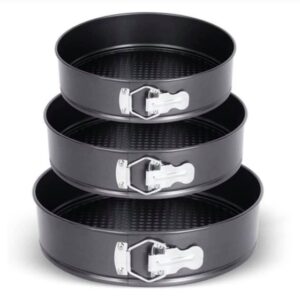 Round Non-Stick Cake Mold Baking Pan Set Large