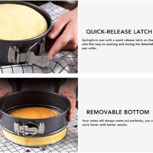Round Non-Stick Cake Mold Baking Pan Set Large - Image 4