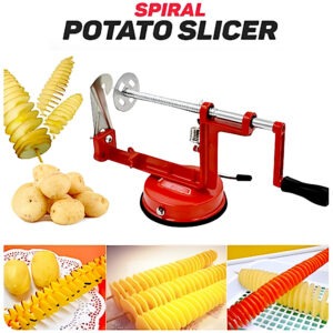 Steel Spiral Potato Slicer With Non-Slip Rubber Feet - Image 2