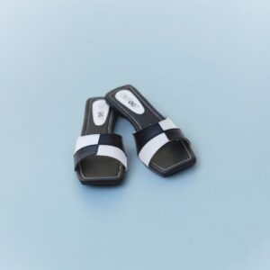 Women Shoes Flats Check Design Black