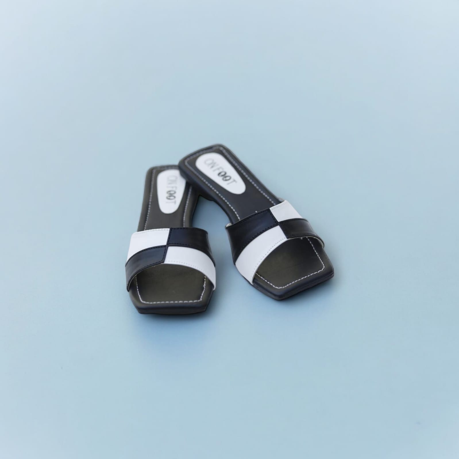 Women Shoes Flats Check Design Black