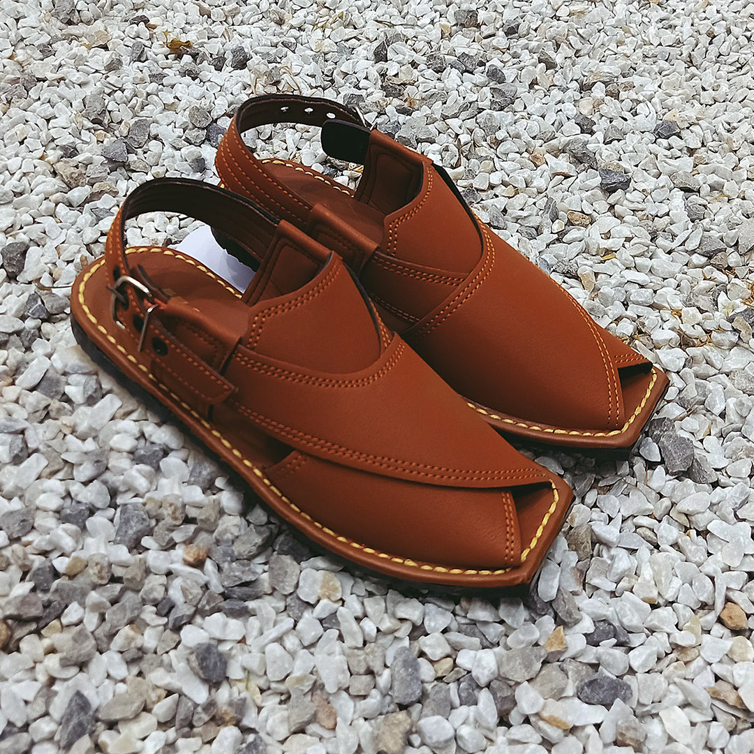 Men Peshawari Chappal Beige