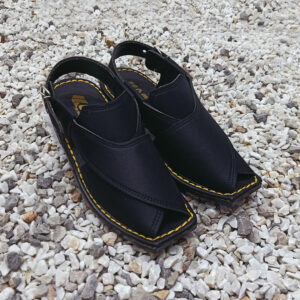 Men Peshawari Chappal Black