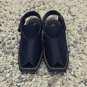 Men Peshawari Chappal Black - Image 3