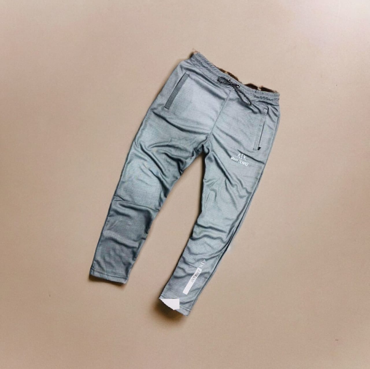 Men Polyester Trouser Grey