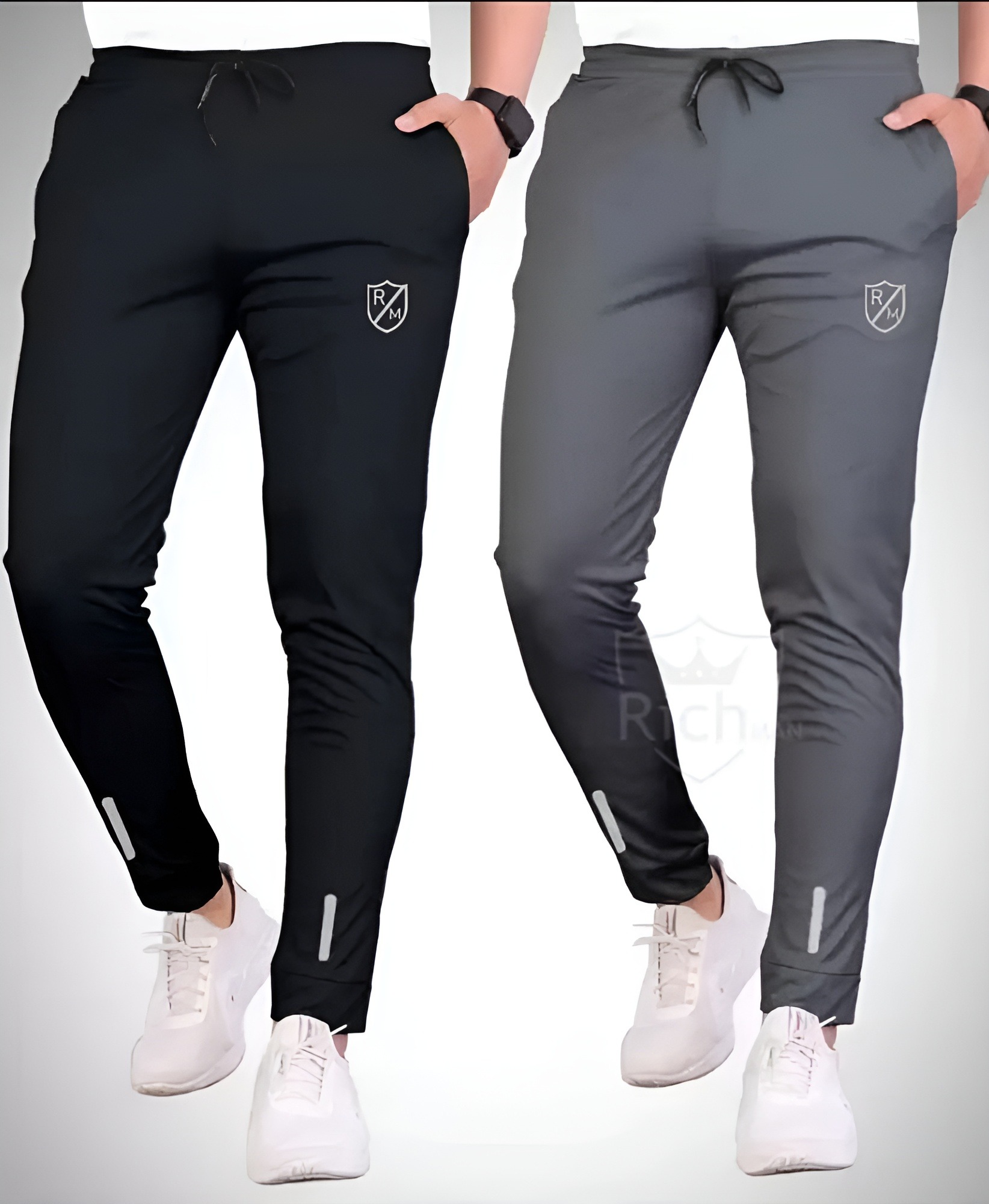 Men Trouser Polyester Pack of 2