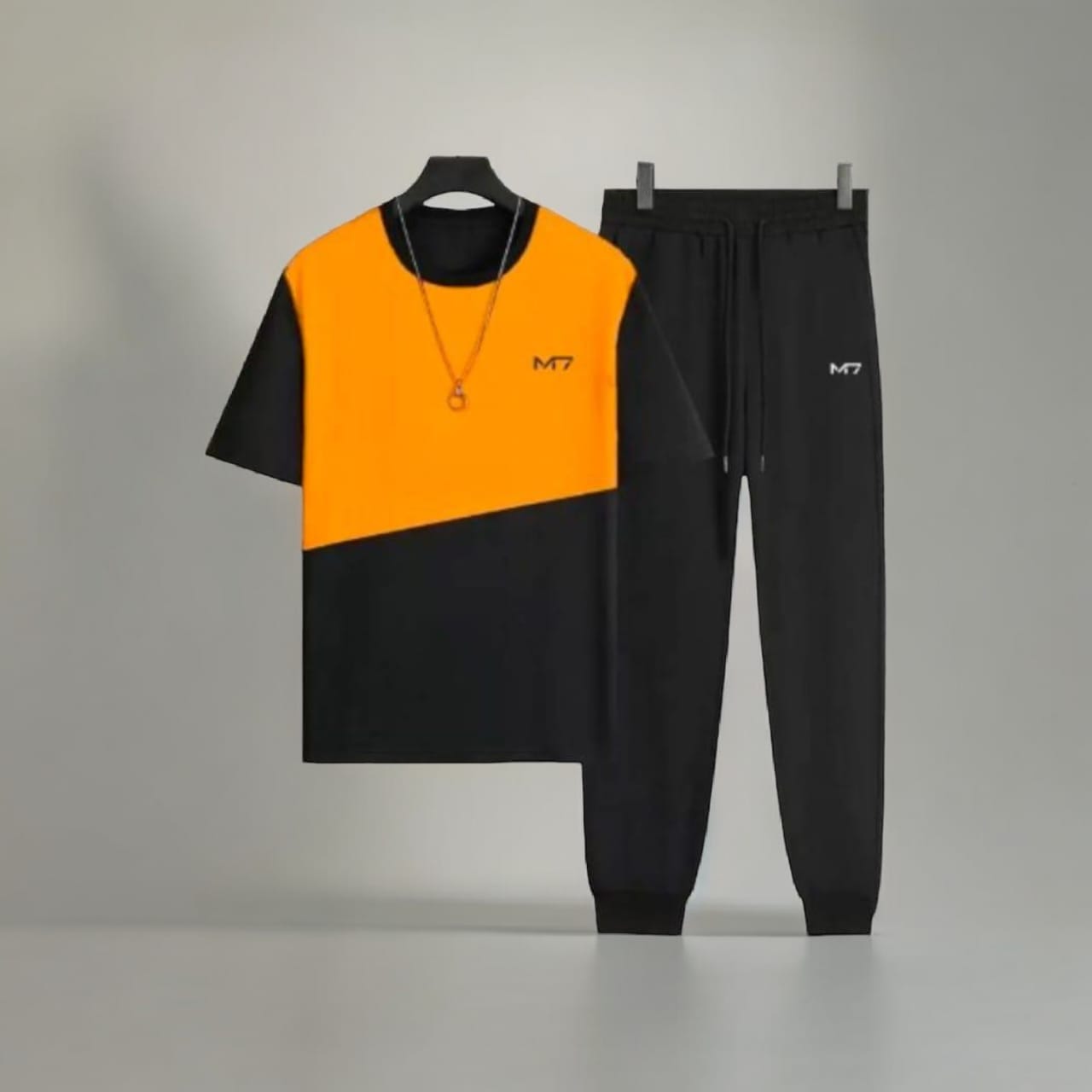 2 Piece Dry Fit Tracksuit for Men Yellow