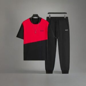 2 Piece Dry Fit Tracksuit for Men Red