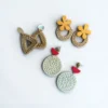 Handmade Wooden Earring (Set of 3)